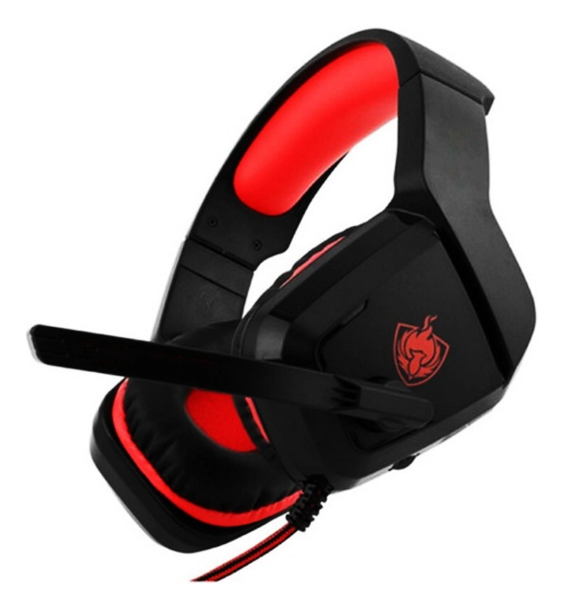 AUDÍFONOS GAMER IMPORTCLICK HEADSET TEC.315 ESTÉREO ROJO CONECTOR JACK 3.5MM - 1