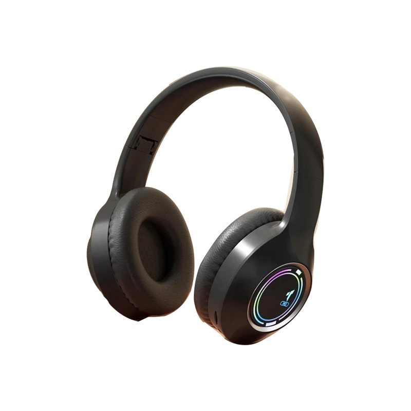 AUDÍFONOS IMPORTCLICK TEC.322 LUMINOSO PLEGABLES HIFI BLUETOOTH 5.3 NEGRO - 1