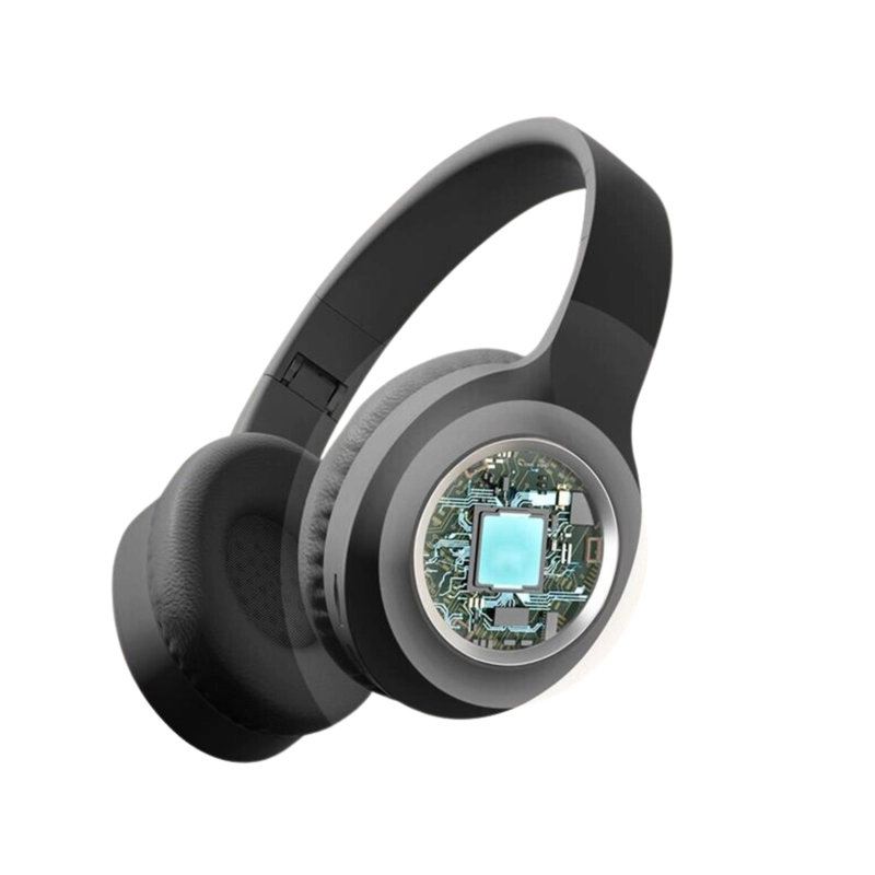 AUDÍFONOS IMPORTCLICK TEC.322 LUMINOSO PLEGABLES HIFI BLUETOOTH 5.3 NEGRO - 2