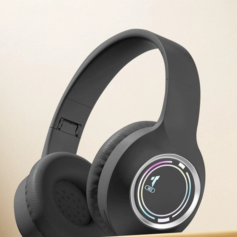 AUDÍFONOS IMPORTCLICK TEC.322 LUMINOSO PLEGABLES HIFI BLUETOOTH 5.3 NEGRO - 4