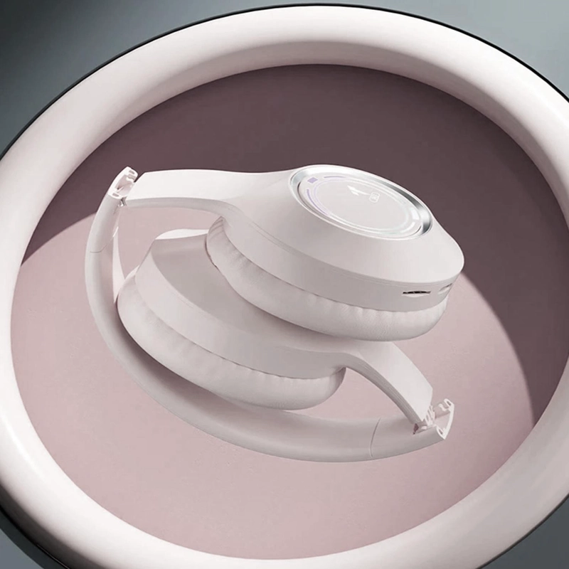 AUDÍFONOS IMPORTCLICK TEC.321 LUMINOSO PLEGABLES HIFI BLUETOOTH 5.3 BLANCO - 3