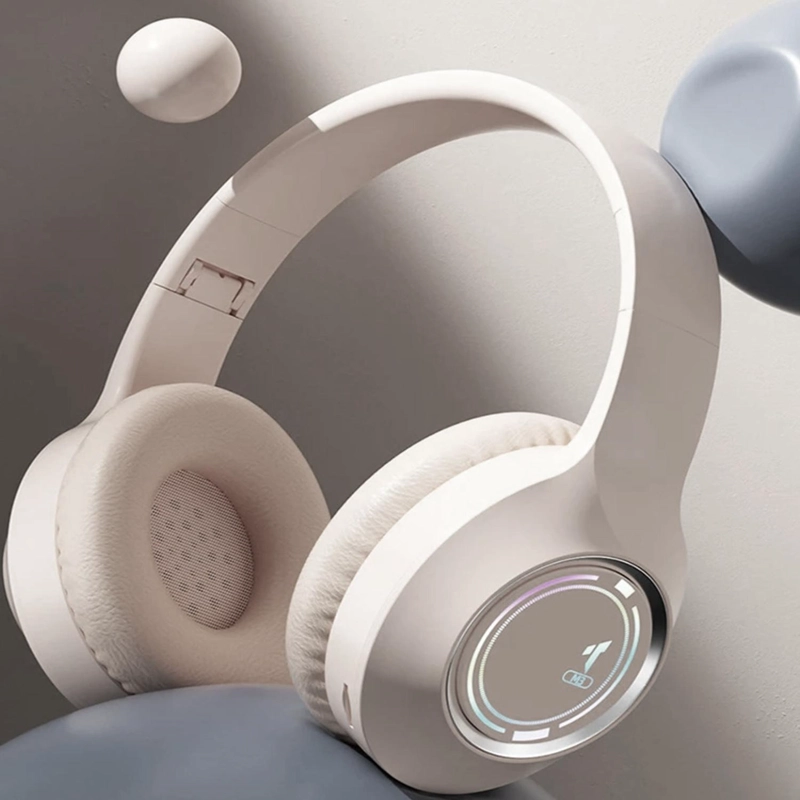 AUDÍFONOS IMPORTCLICK TEC.321 LUMINOSO PLEGABLES HIFI BLUETOOTH 5.3 BLANCO - 5