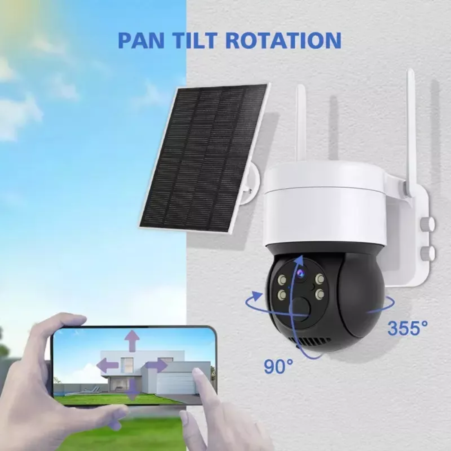 CÁMARA VIGILANCIA IMPORTCLICK TEC.291 IP SOLAR LED WIFI VISIÓN NOCTURNA - 5