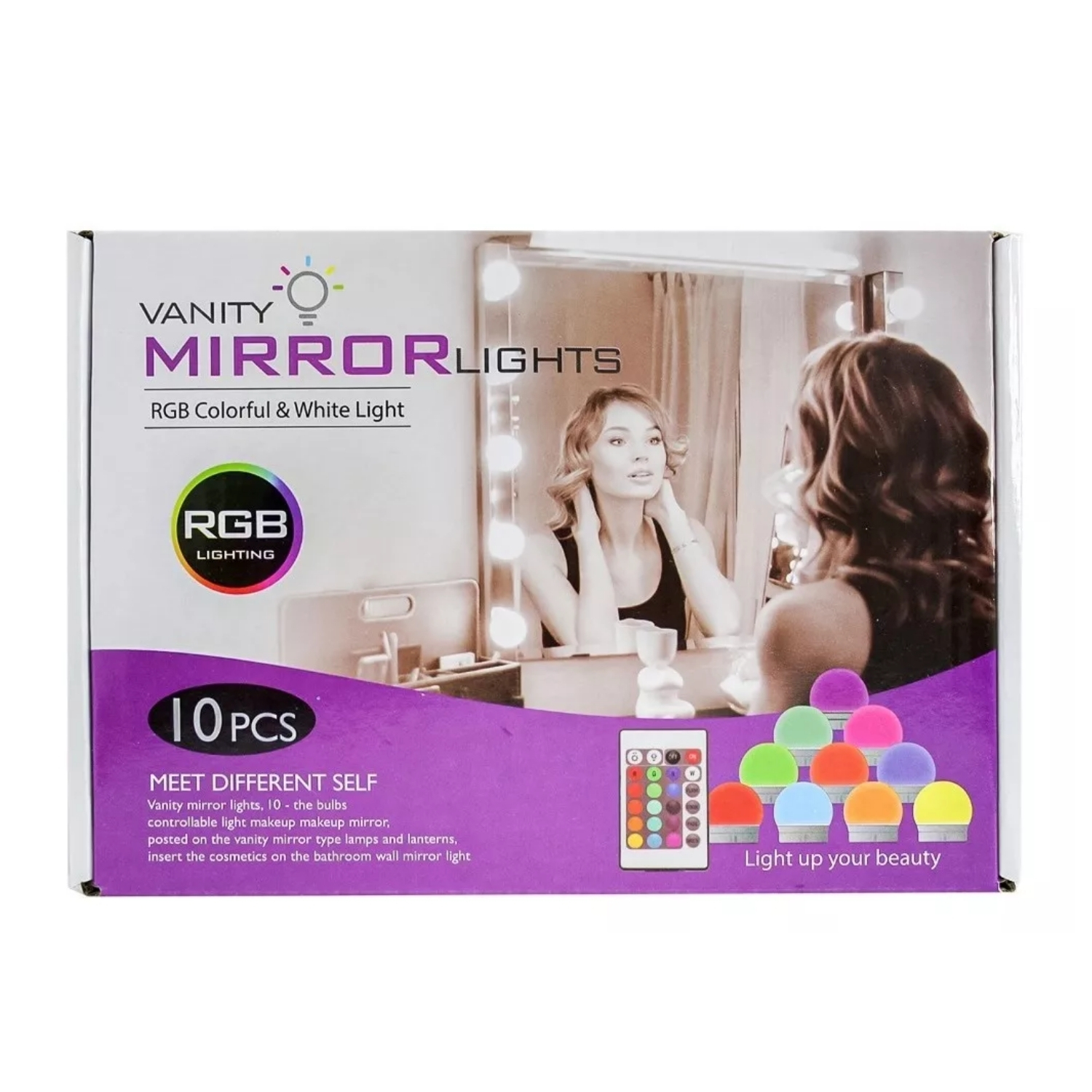 SET IMPORTCLICK TEC.288 10 LUCES LED ESPEJO RGB ADHESIVAS - 5