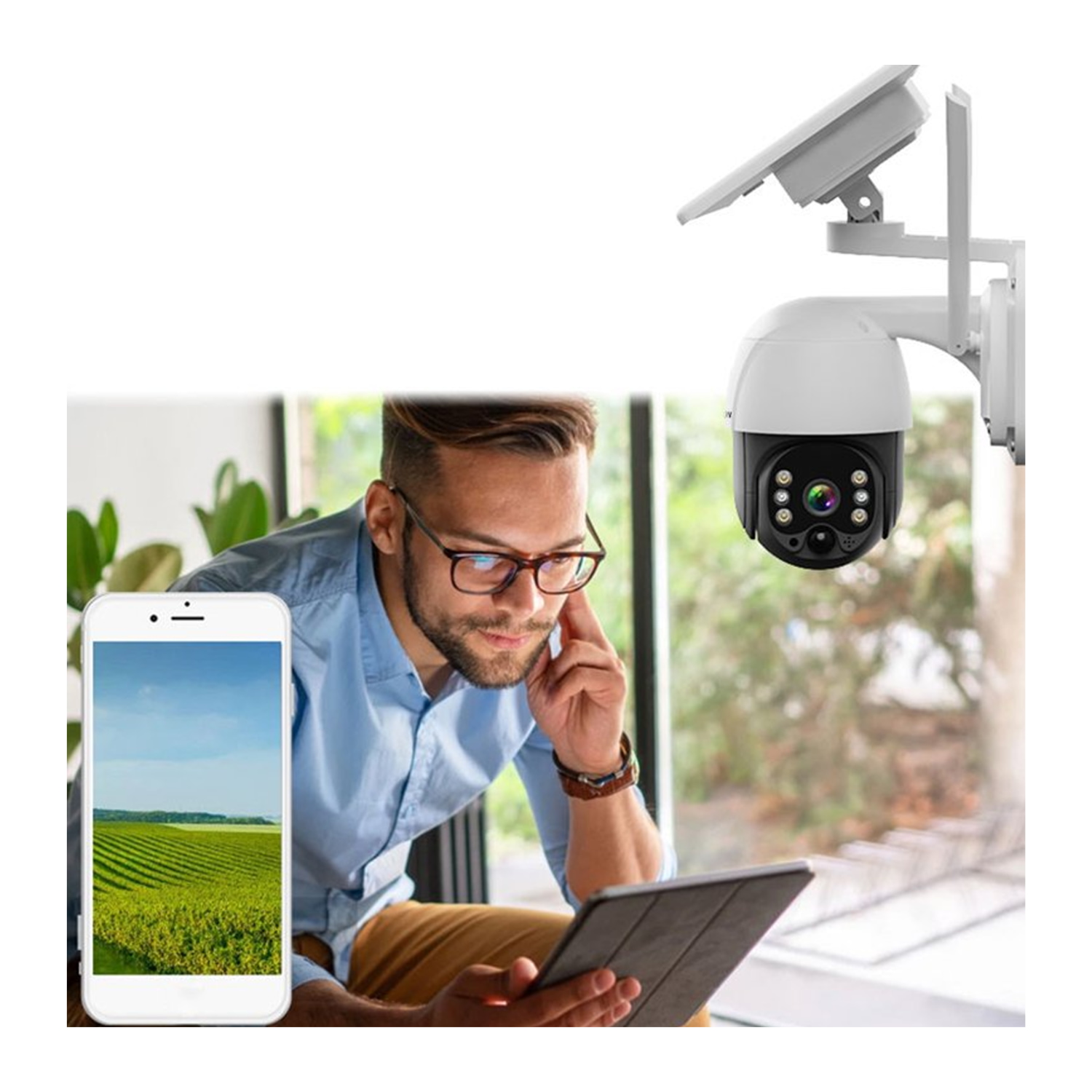 CÁMARA SEGURIDAD IMPORTCLICK TEC.330 SOLAR VISIÓN NOCTURNA LED IP66 - 3