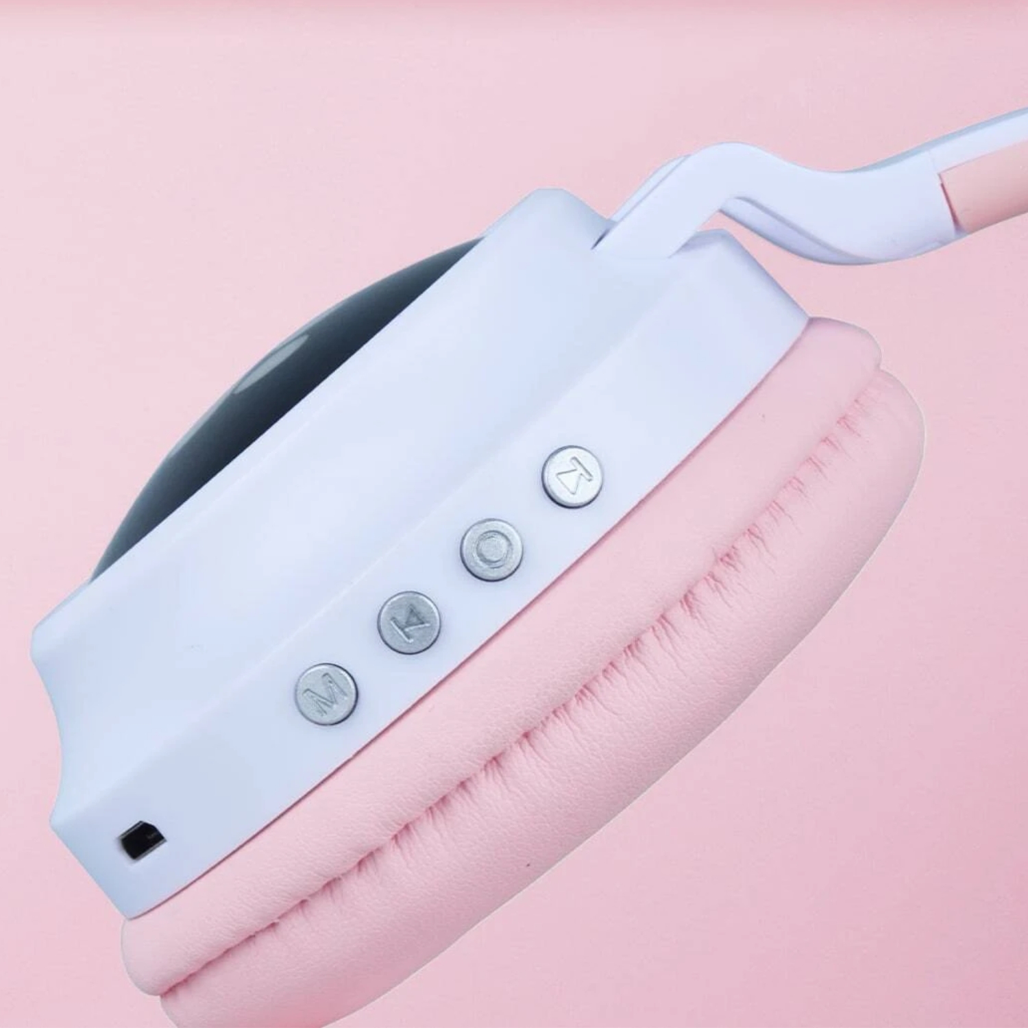 AUDÍFONOS INALÁMBRICO OREJAS GATO LED WIRELESS BLUETOOTH ROSADO - 4
