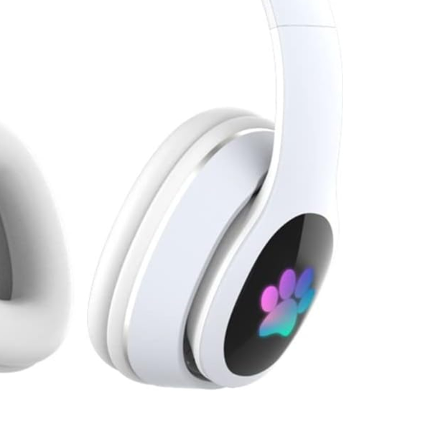 AUDÍFONOS INALÁMBRICO OREJAS GATO LED WIRELESS BLUETOOTH BLANCO - 4