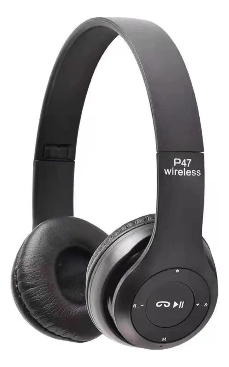 AUDÍFONOS IMPORTCLICK TEC.337 RECARGABLE FM TF BLUETOOTH NEGRO MICRÓFONO - 1