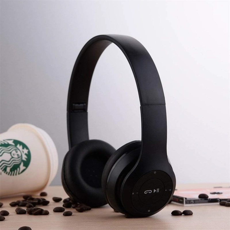 AUDÍFONOS IMPORTCLICK TEC.337 RECARGABLE FM TF BLUETOOTH NEGRO MICRÓFONO - 4