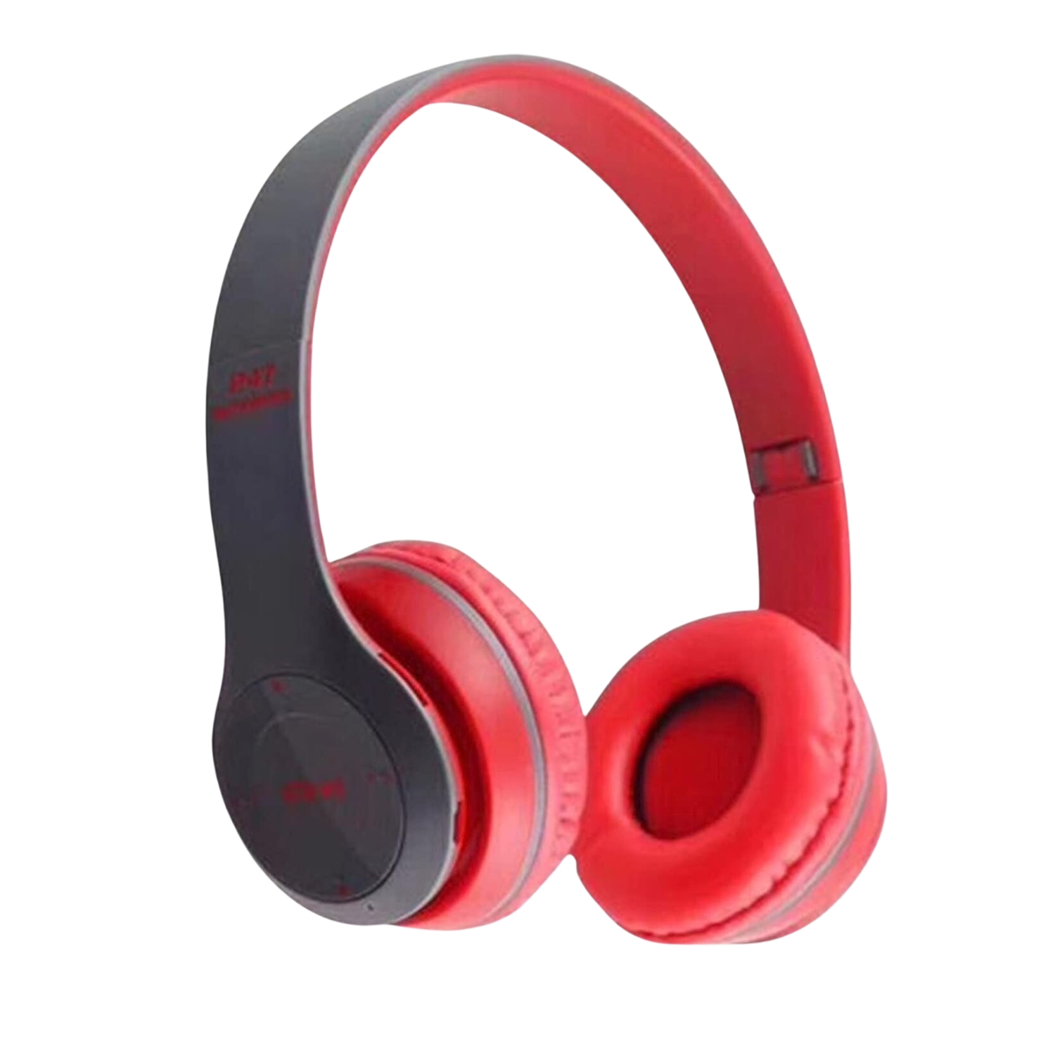 AUDÍFONOS IMPORTCLICK TEC.338 RECARGABLE FM TF BLUETOOTH ROJO MICRÓFONO - 1