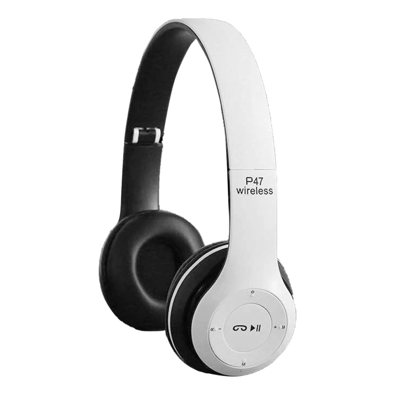 AUDÍFONOS IMPORTCLICK TEC.339 RECARGABLE FM TF BLUETOOTH BLANCO MICRÓFONO - 1
