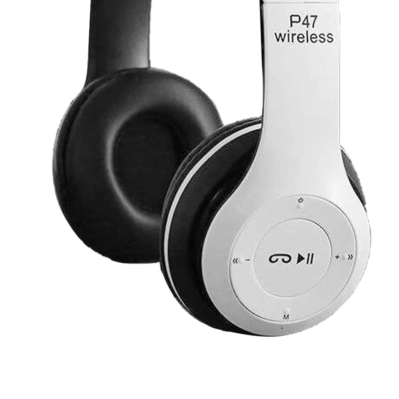 AUDÍFONOS IMPORTCLICK TEC.339 RECARGABLE FM TF BLUETOOTH BLANCO MICRÓFONO - 4