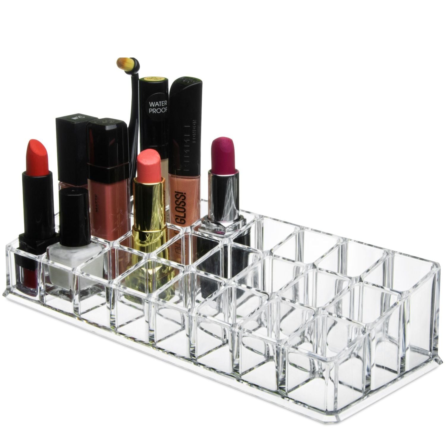 ORGANIZADOR IMPORTCLICK HOG.730 COSMETIQUERO MULTIFUNCIONAL LABIALES ACRÍLICO 22.5X9X5 CM - 4