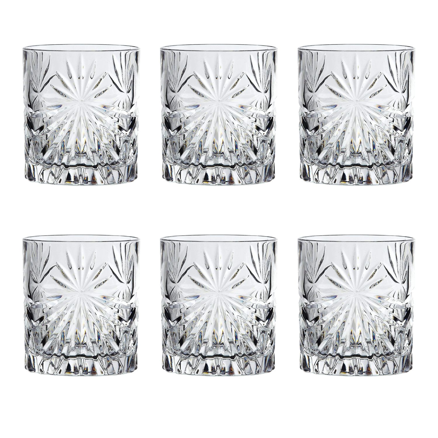 SET 6 VASOS WHISKY PERTH VIDRIO 8.5X7 CM - 1