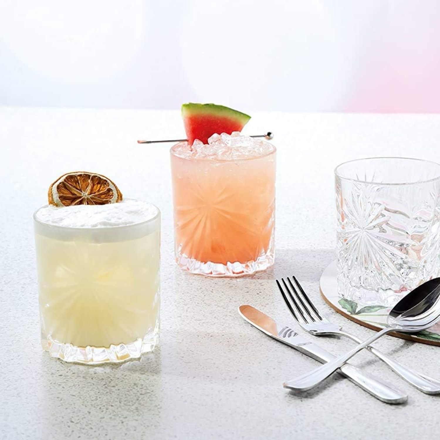 SET 6 VASOS WHISKY PERTH VIDRIO 8.5X7 CM - 5