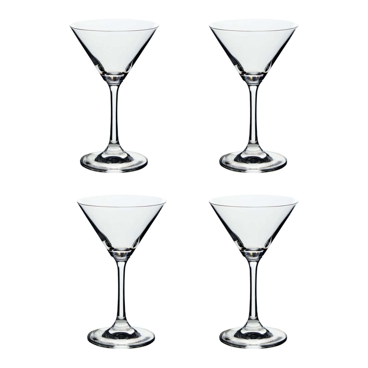 SET 4 COPAS MARTINI VIDRIO 274 ML - 1