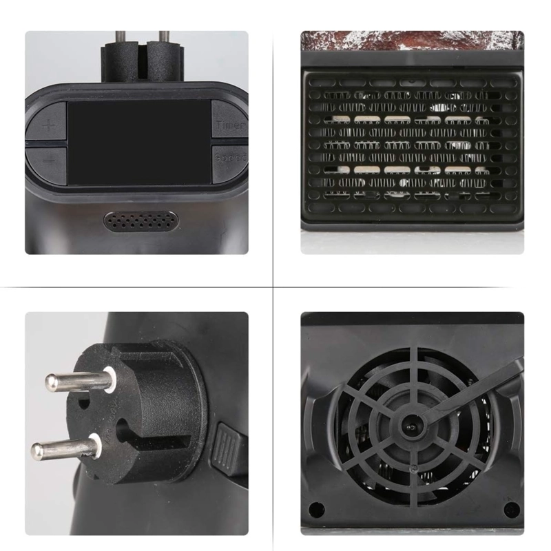 CALEFACTOR IMPORTCLICK HOG.782 ELÉCTRICO PORTÁTIL 1000W CONTROL REMOTO - 5