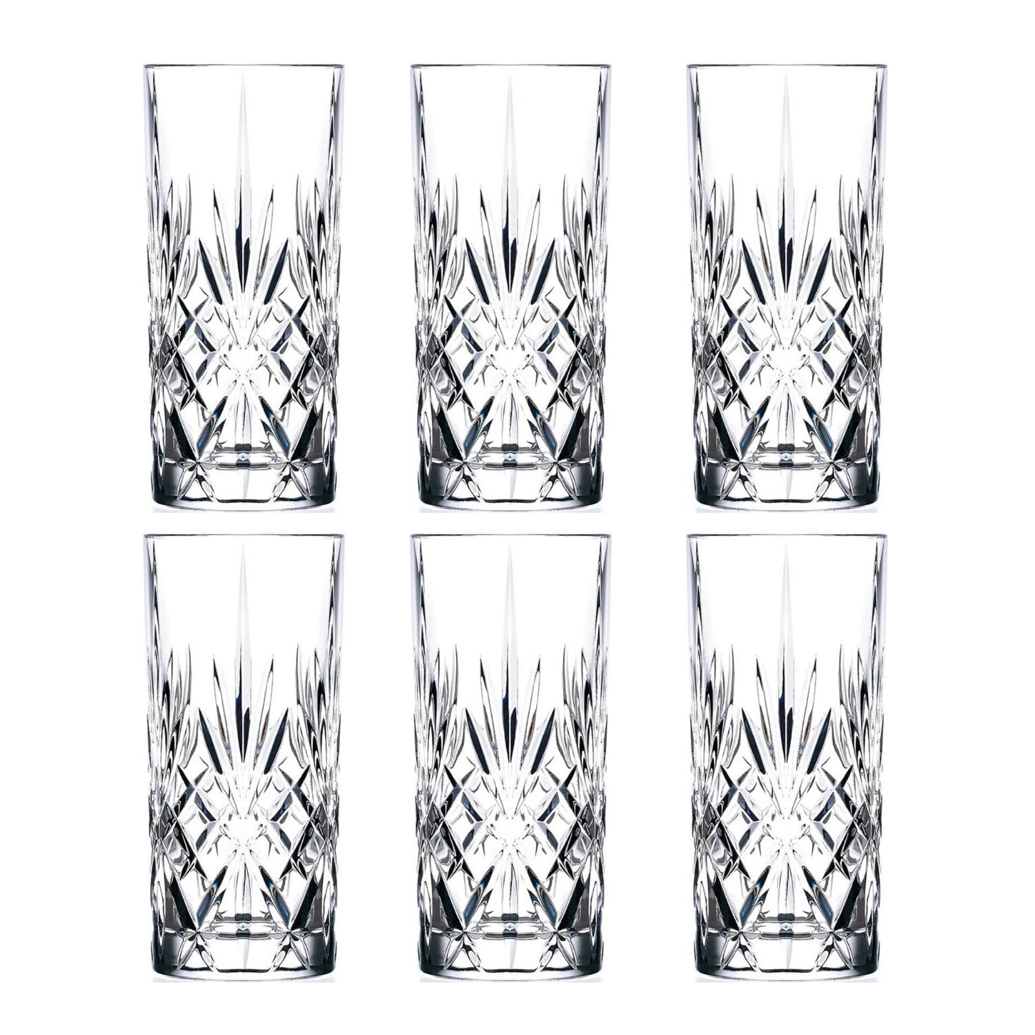 SET 6 VASOS VIDRIO CÁDIZ 450 ML - 1