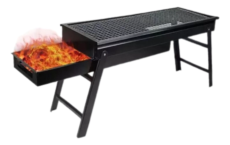 PARRILLA BARBACOA ASADO GRILL ANTIADHERENTE 60X22X33 CM - 5
