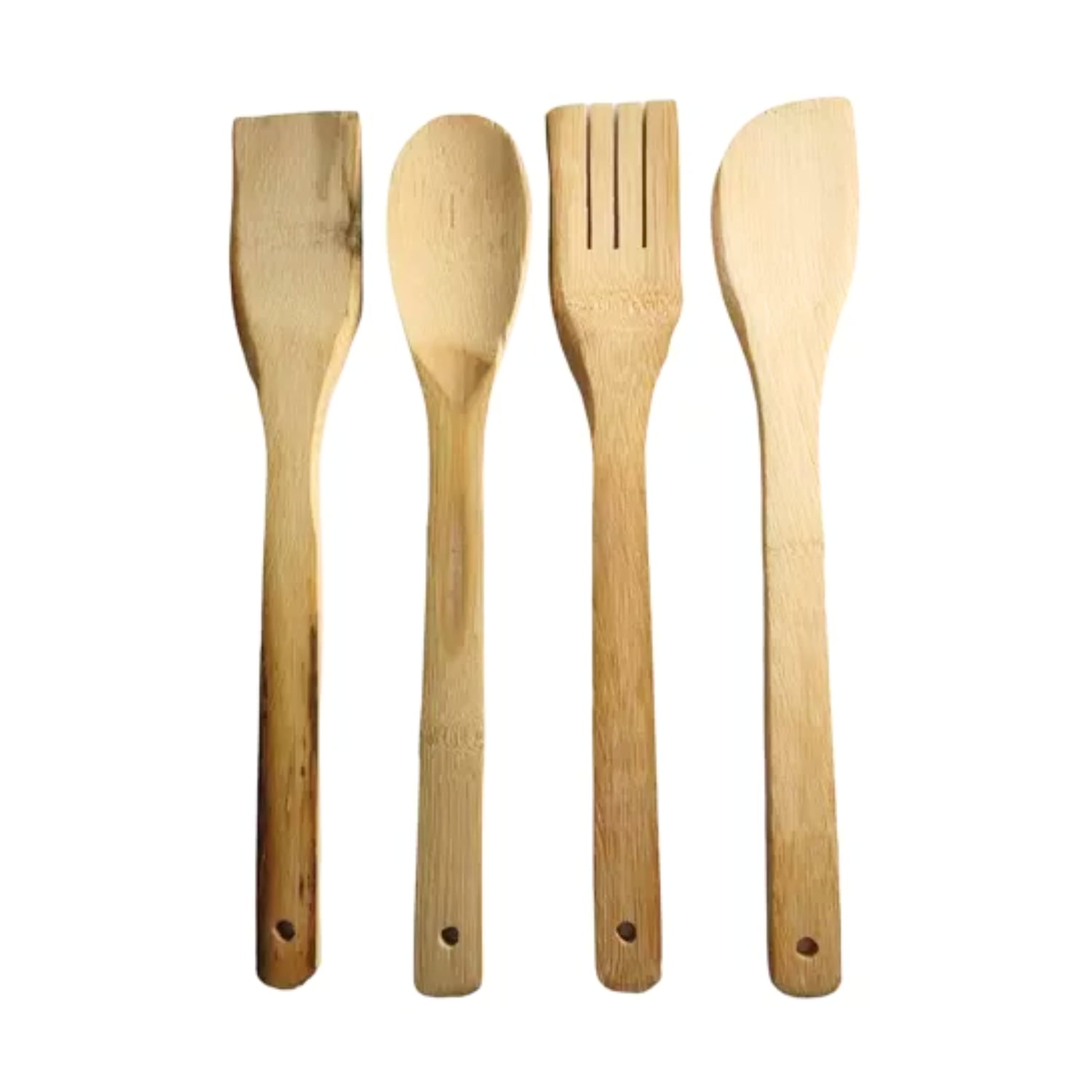 SET UTENSILIOS 4 PIEZAS BAMBÚ COCINA ANTIADHERENTE - 1