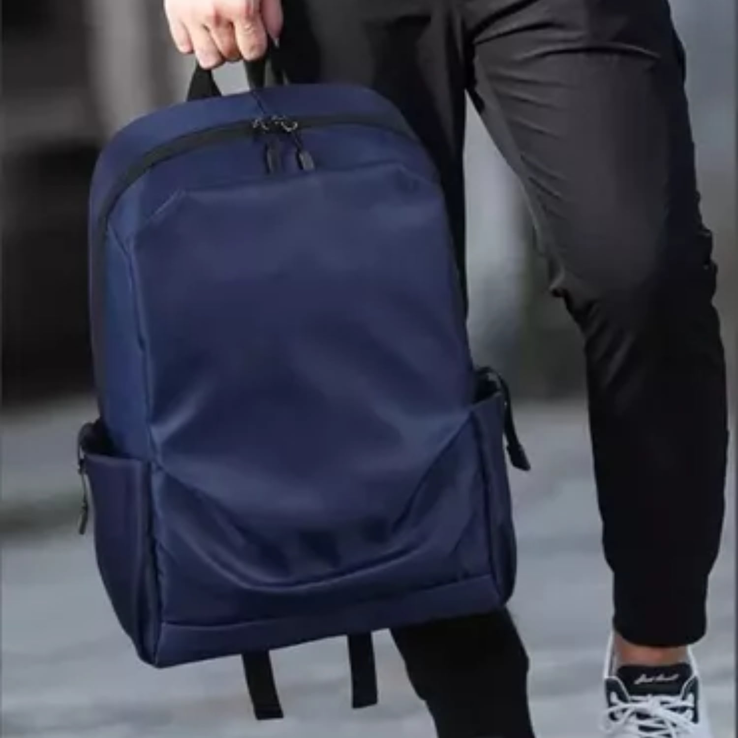 MOCHILA DEPORTE ESCOLAR URBANA ANTIRROBO 45 LITROS AZUL - 4
