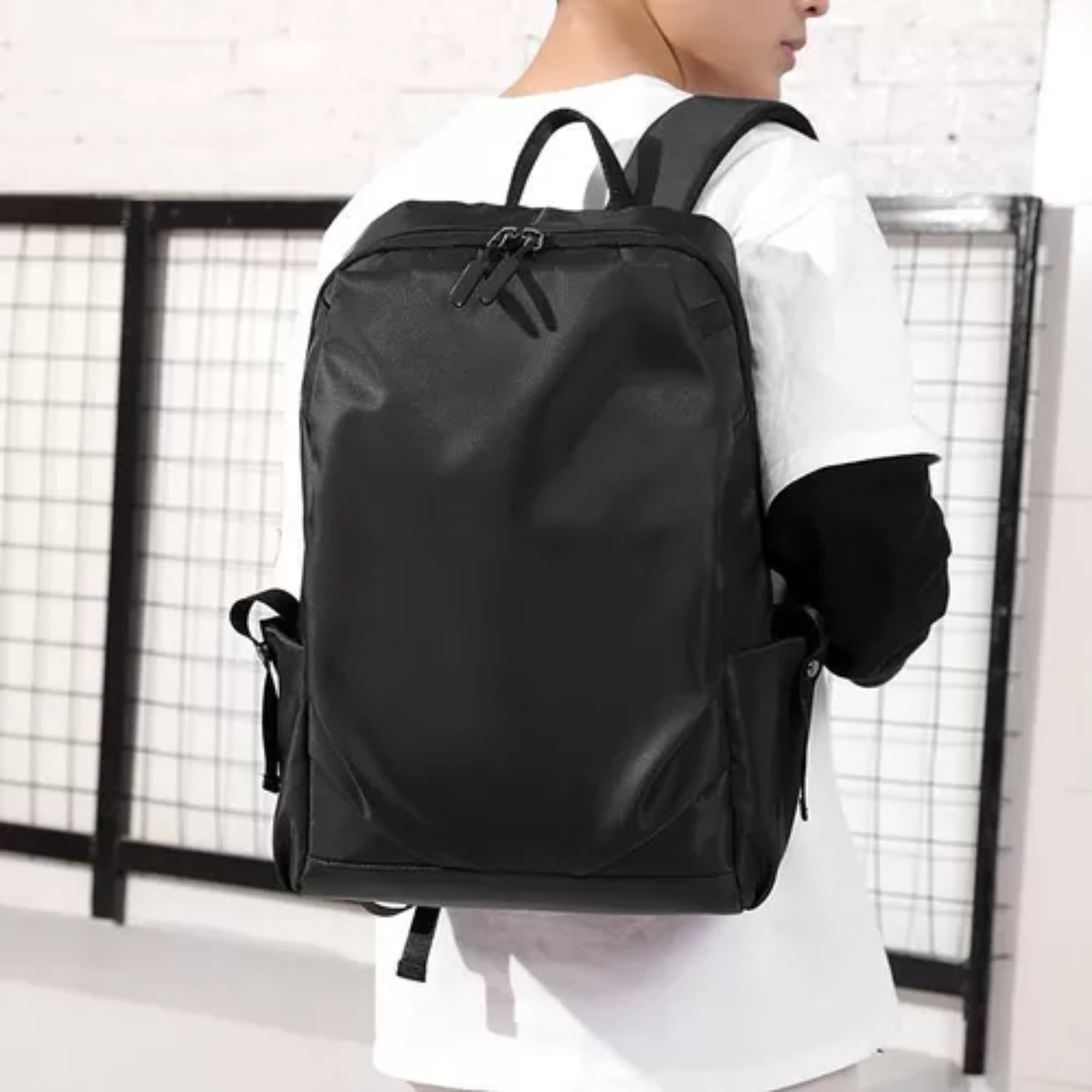 MOCHILA DEPORTE ESCOLAR URBANA ANTIRROBO 45 LITROS NEGRO - 6