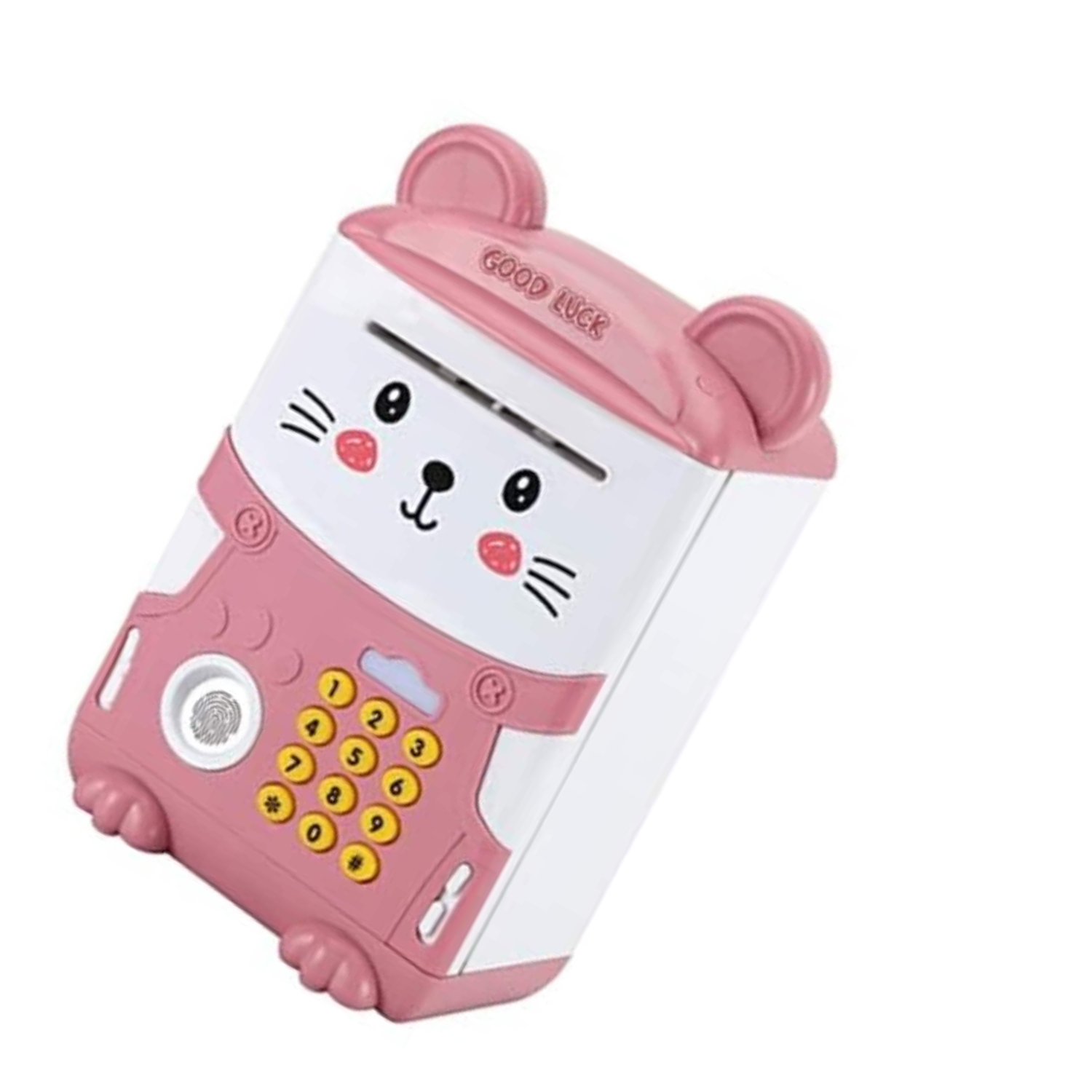 ALCANCÍA ELECTRÓNICA CAJA FUERTE INFANTIL PORTÁTIL ROSADO - 2