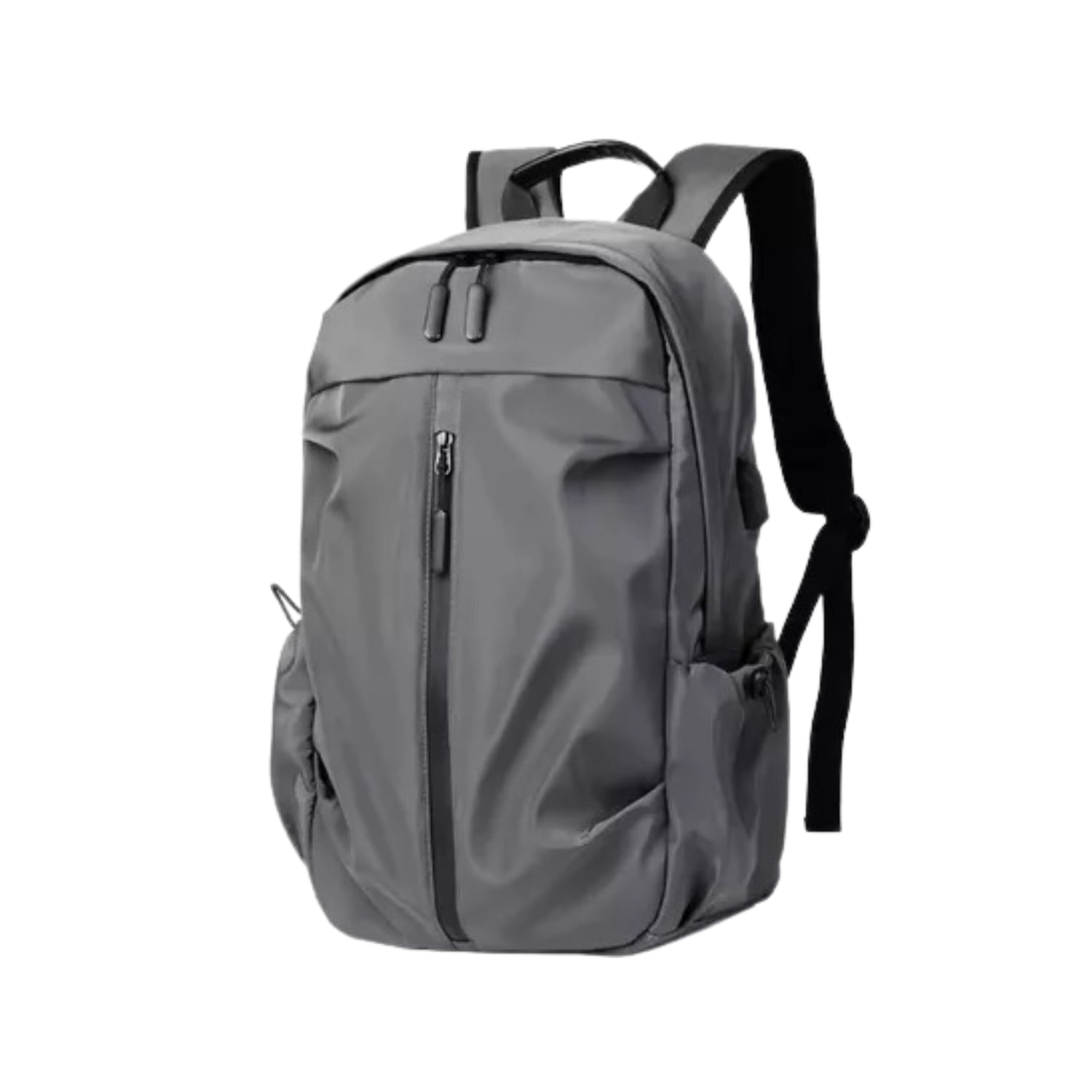 MOCHILA IMPERMEABLE ANTIRROBO PUERTO USB 35 LT GRIS - 2