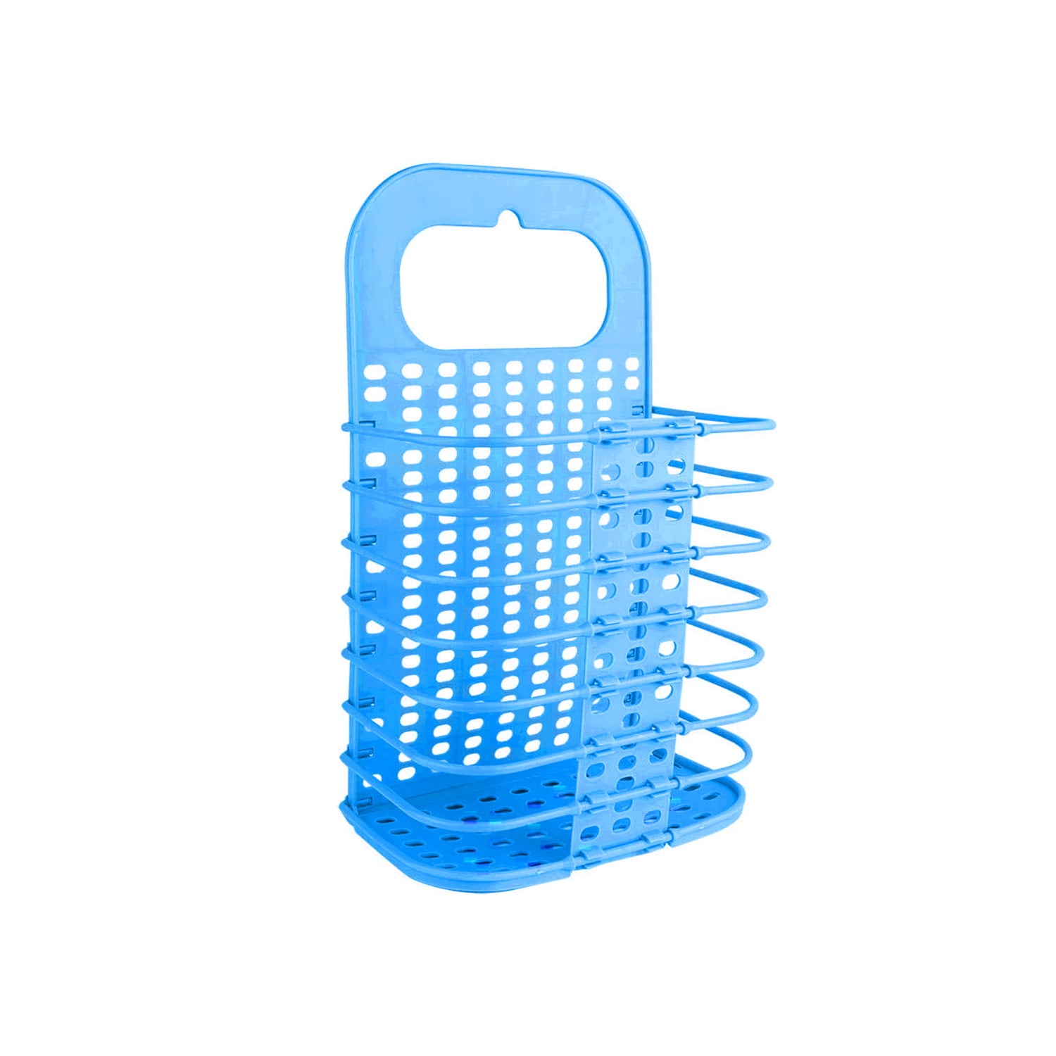 CESTA IMPORTCLICK HOG.787 BAÑO LAVANDERÍA PLEGABLE 37 X 24 X 13 CM CELESTE - 2