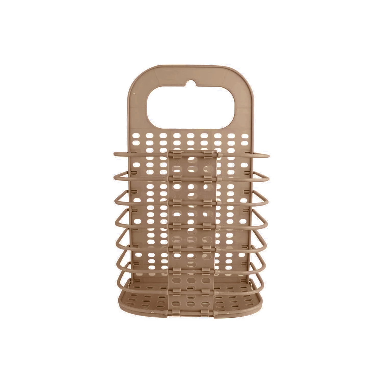 CESTA IMPORTCLICK HOG.781 BAÑO LAVANDERÍA PLEGABLE CAFÉ 46 X 27 X 15 CM - 1