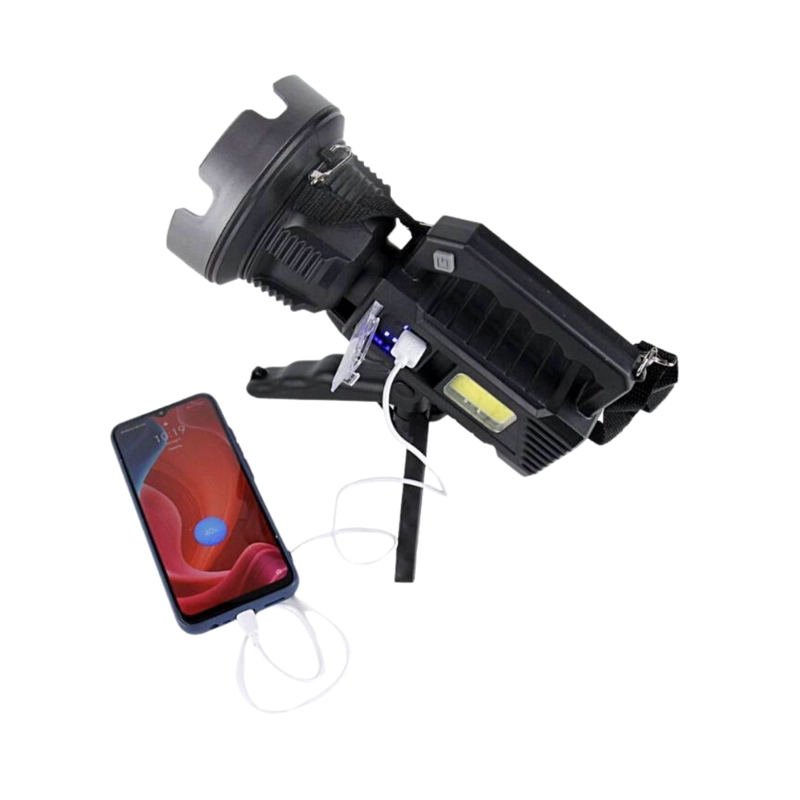 LINTERNA IMPORTCLICK HOG.789 LUZ LED COB 100 WATT EXTERIORES RECARGABLE - 4