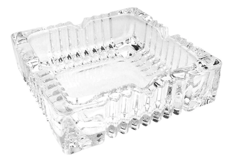 SET 3 CENICEROS CRISTAL TALLADO 11.5X3 CM - 2