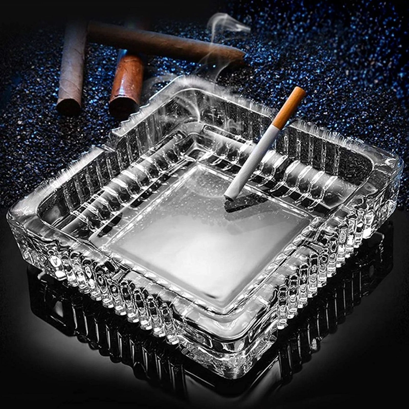 SET 3 CENICEROS CRISTAL TALLADO 11.5X3 CM - 7