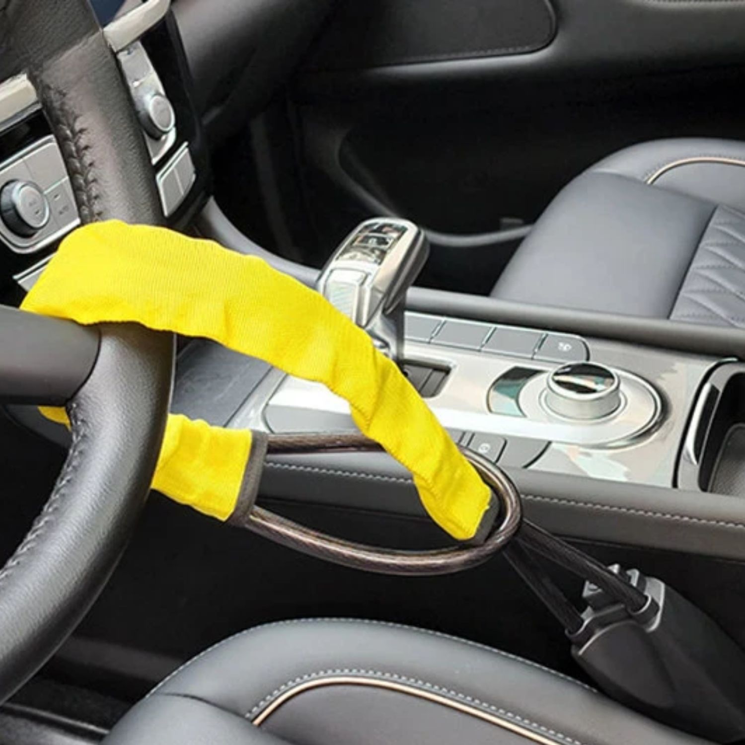 BLOQUEO VOLANTE IMPORTCLICK AUT.99 AUTOMÓVIL CINTURÓN SEGURIDAD AMARILLO - 4