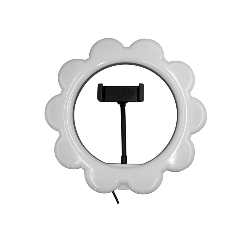 ARO DE LUZ IMPORTCLICK TEC.299 26CM DISEÑO FLOR 12' STREAMING MAKE UP 26 CM - 1