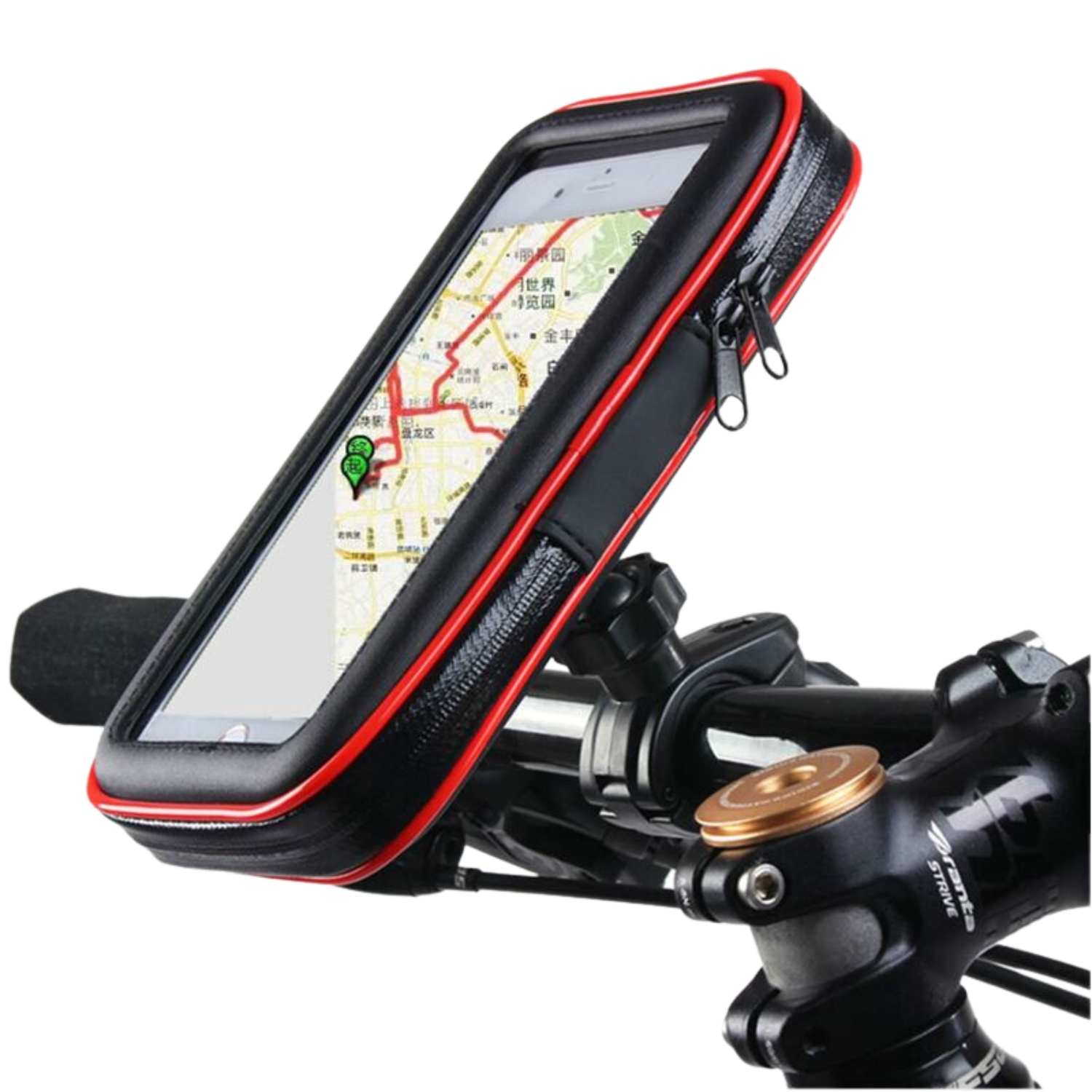 SOPORTE IMPORTCLICK FUNDA CARCASA CELULAR BICICLETA MOTO IMPERMEABLE - 2