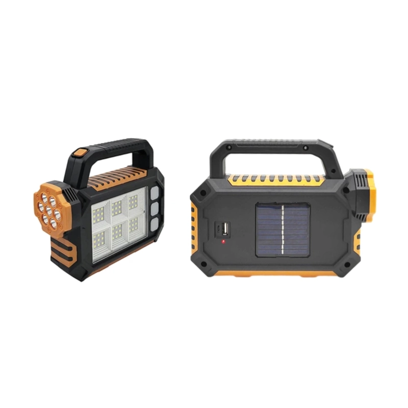 LINTERNA REFLECTOR IMPORTCLICK HOG.825 LUZ SOLAR PORTÁTIL CARGA USB NARANJO - 2