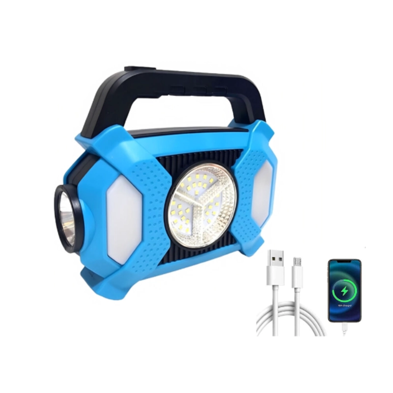 LINTERNA IMPORTCLICK HOG.829 LUZ SOLAR EXTERIORES CAMPING 20 WATT CELESTE - 3