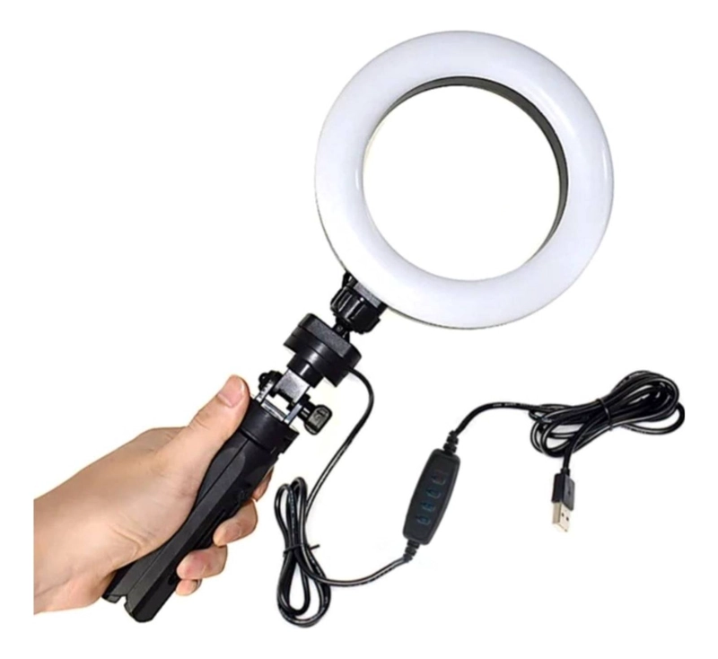 ARO LUZ IMPORTCLICK TEC.297 45CM LED TRÍPODE MULTI POSICIÓN FILL LIGHT DOBLE CELULAR - 3