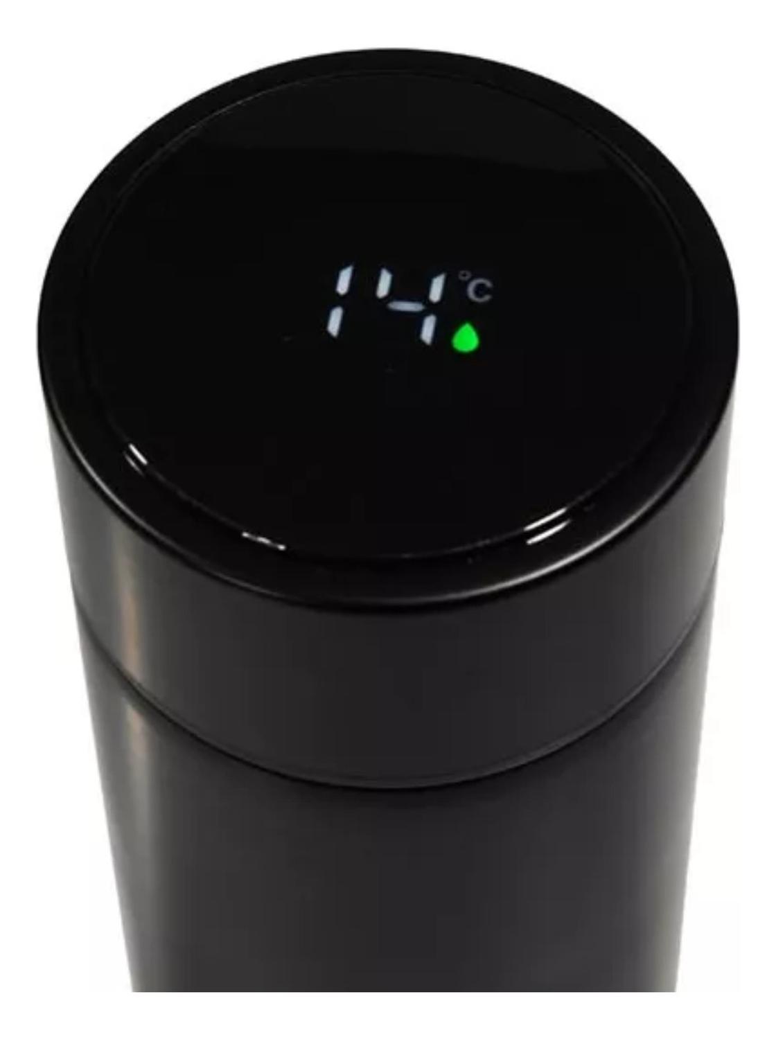 TAZA TERMO INTELIGENTE DIGITAL NEGRO TACTIL LED TEMPERATURA - 2