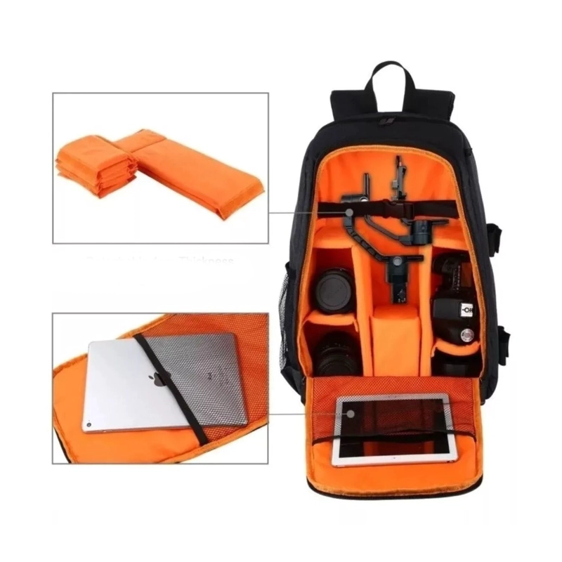 MOCHILA IMPORTCLICK UNIVERSAL PORTA CÁMARA FOTOGRÁFICA MAS FUNDA - 4