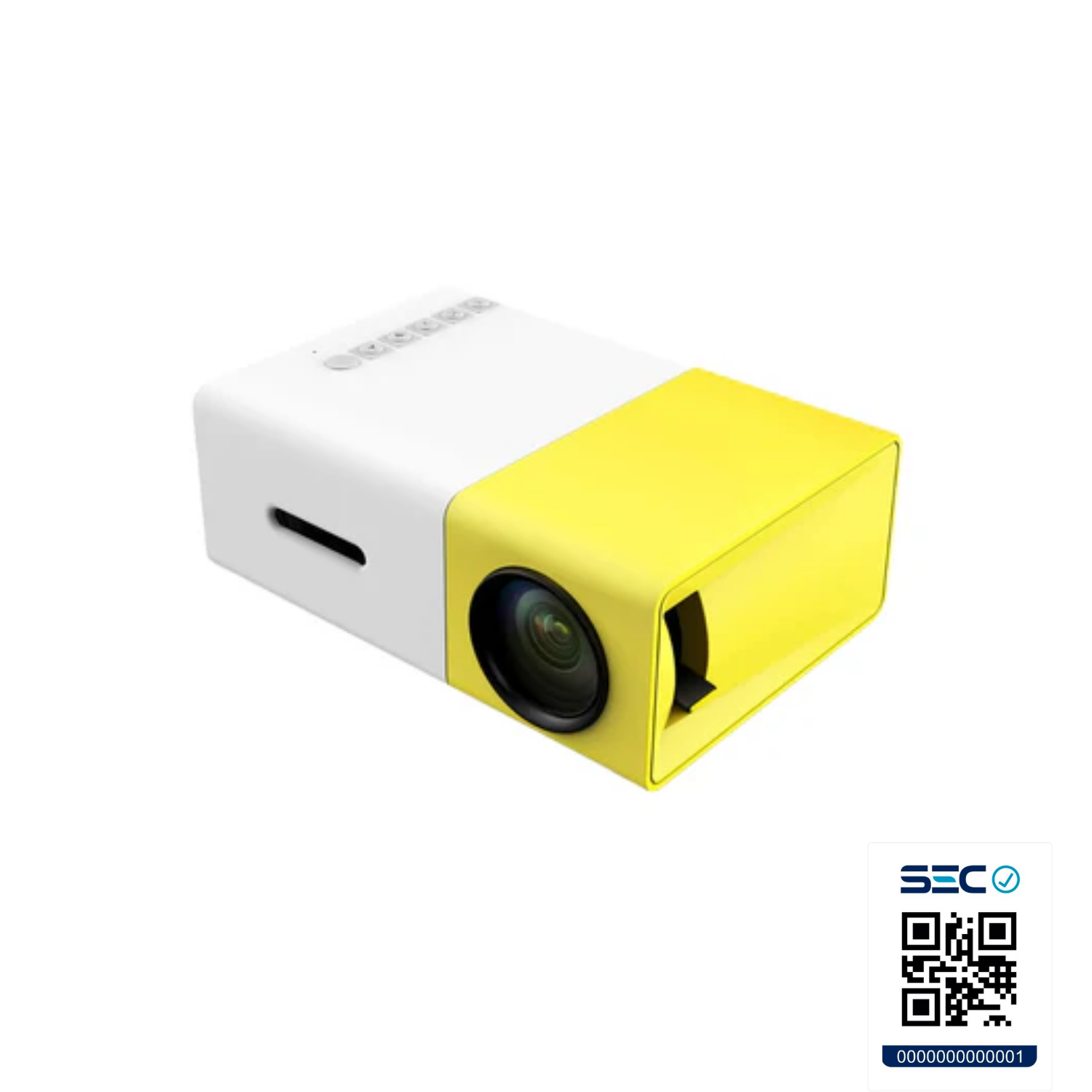 MINI PROYECTOR VIDEO PELÍCULA USB HDMI AMARILLO RESOLUCIÓN 320 X 240 - 4