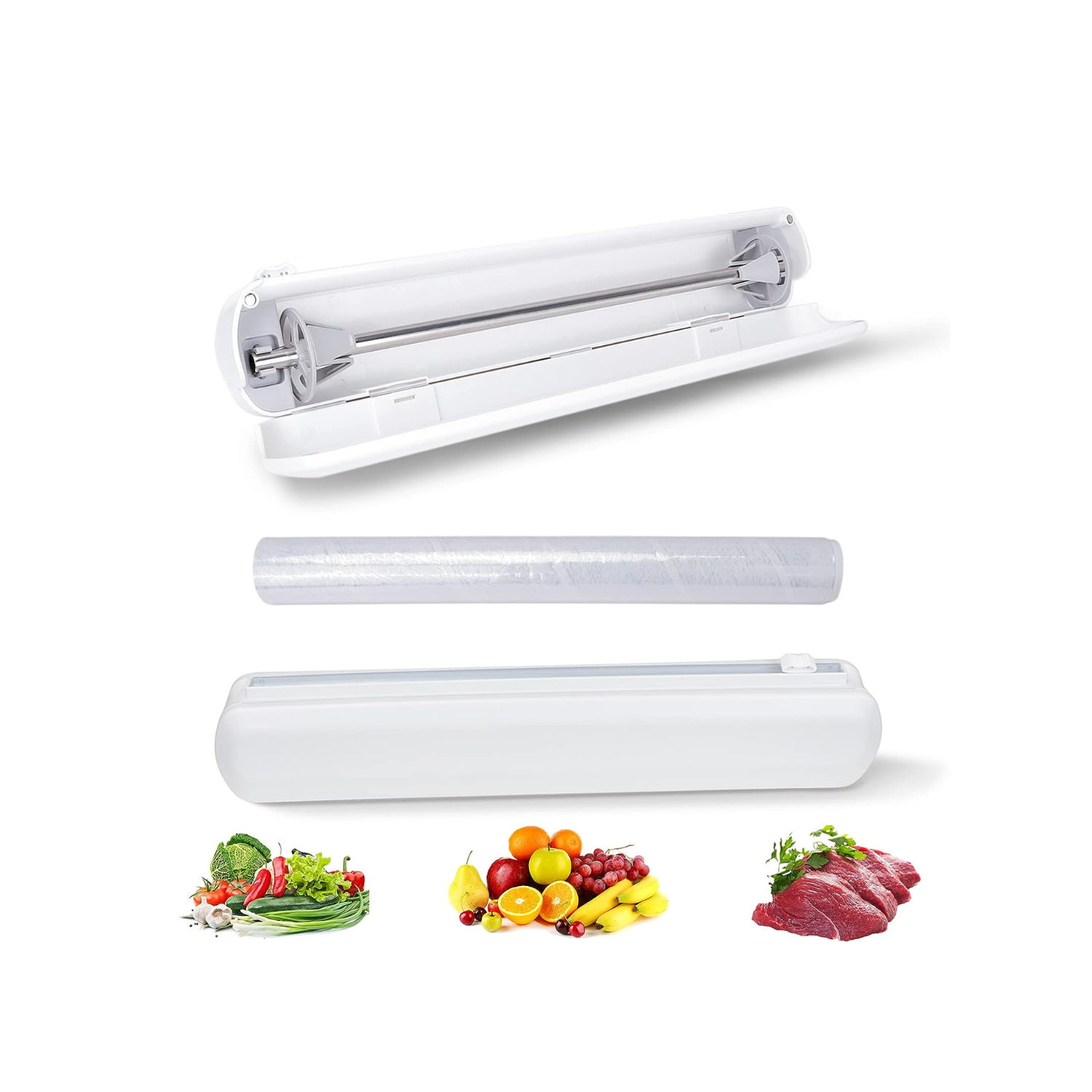 DISPENSADOR IMPORTCLICK HOG.872 PAPEL FILM ALUMINIO CORTADOR BLANCO - 2