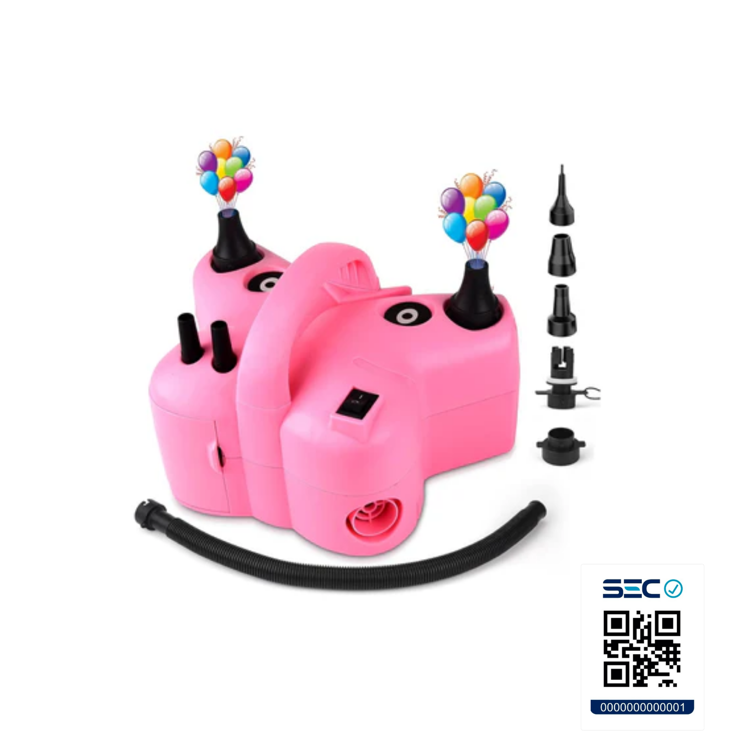 INFLADOR IMPORTCLICK COMPRESOR GLOBO 4 PUERTOS INFLABLES ELÉCTRICO HOG.807 - 4