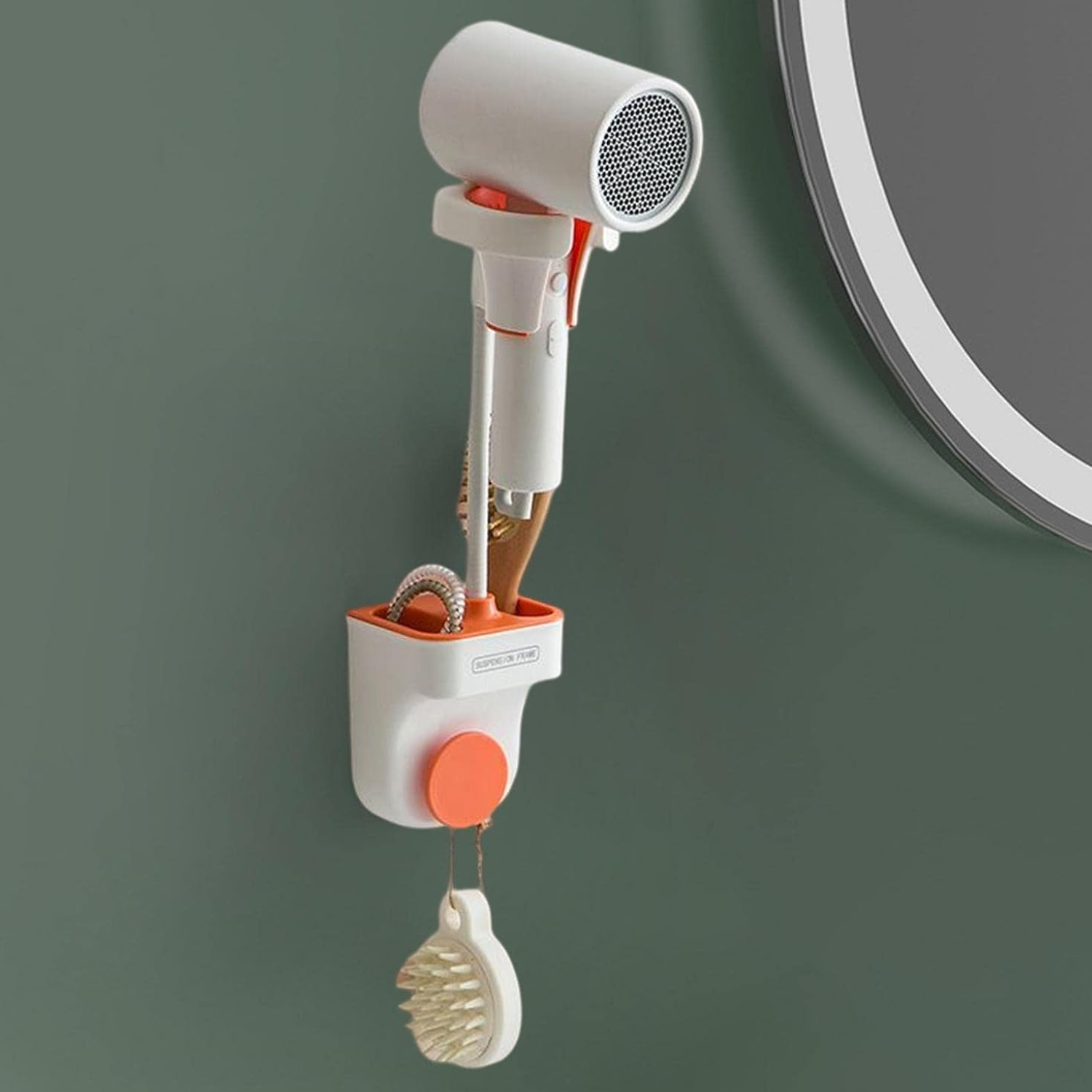 SOPORTE IMPORTCLICK HOG.816 ORGANIZADOR PARED BAÑO MULTIFUNCIÓNAL SECADOR PELO - 5