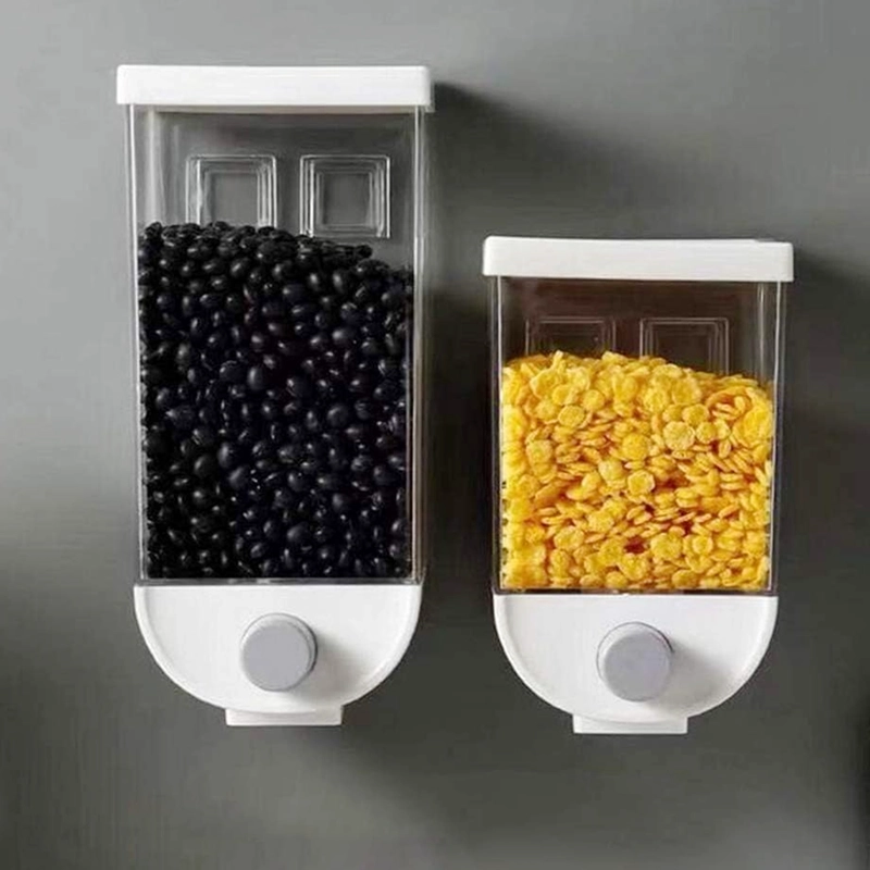 CONTENEDOR ORGANIZADOR PARED CEREALES AZÚCAR ESPECIES 1 LT BLANCO - 5