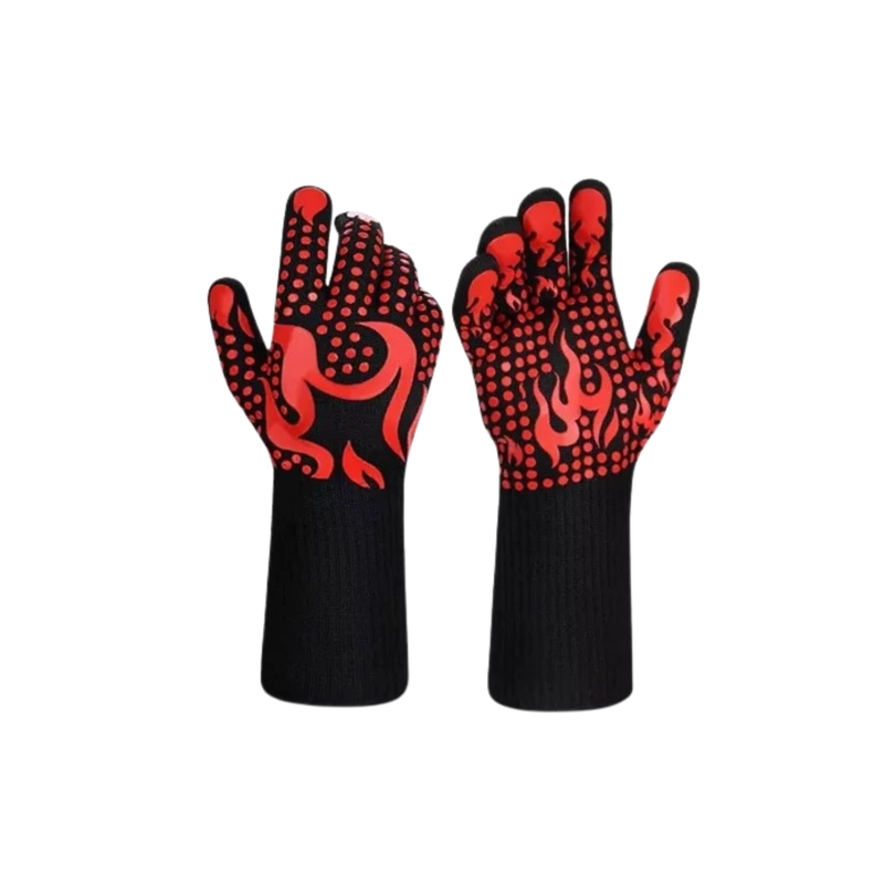 PAR GUANTES COCINA ALTA TEMPERATURA ASADO PARRILLA BBQ - 1