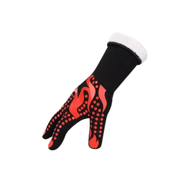 PAR GUANTES COCINA ALTA TEMPERATURA ASADO PARRILLA BBQ - 2