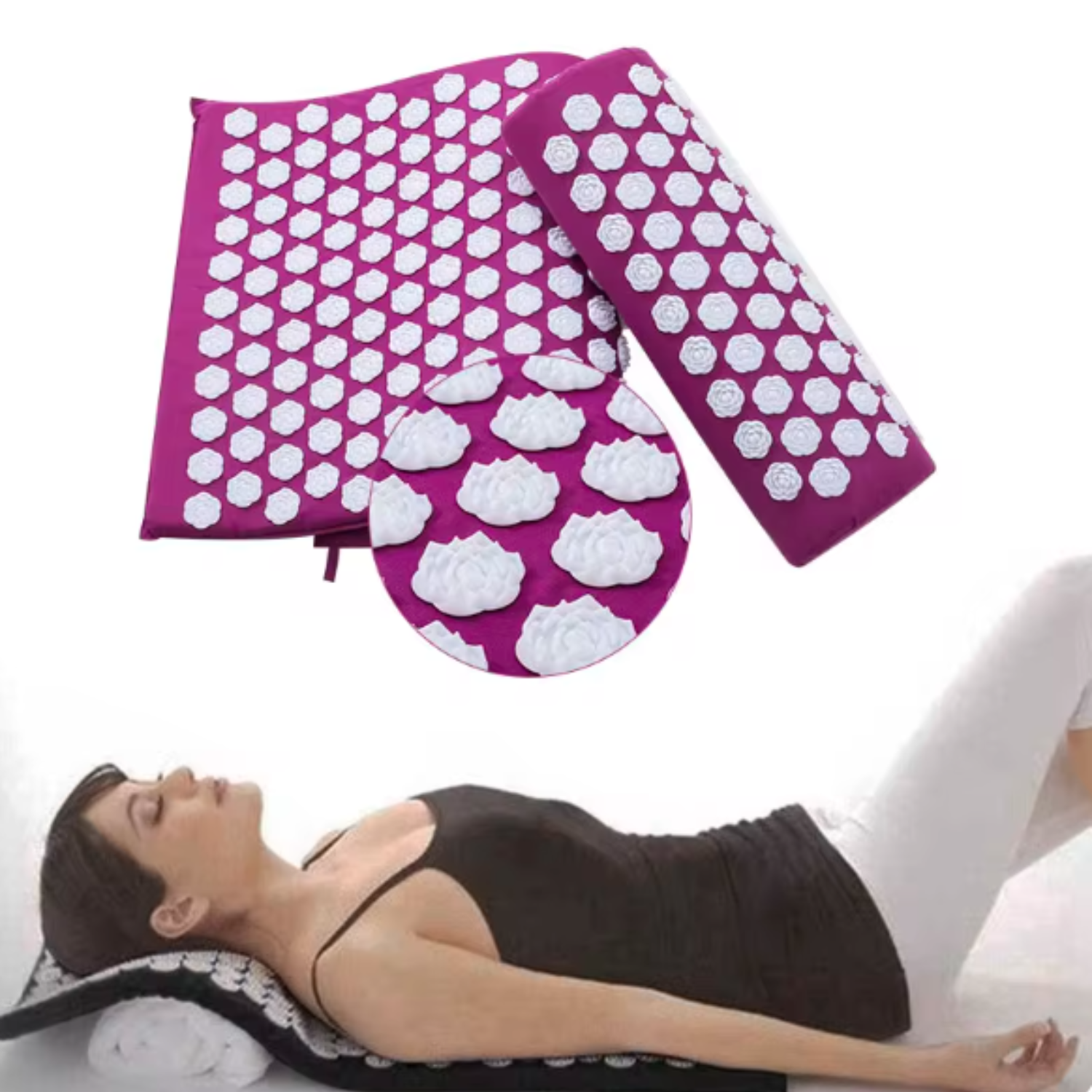 TAPETE MAT IMPORTCLICK SAL.81 MASAJEADOR ACUPRESIÓN ANTI TENSIÓN RIGIDEZ - 5