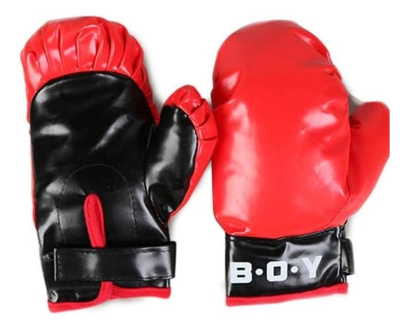 JUGUETE KIT BOXEO IMPORTCLICK BASE NEGRO ROJO - 2